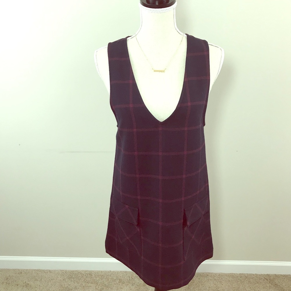 Anthropologie/UO Cooperative Plaid Jumper  NWT XS 1C1